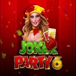 Joker Party 6 slot logo by Greentube at Vipzino Casino