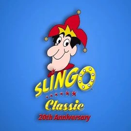 Slingo Classic 20th Anniversary logo – Casino Games by Slingo at Vipzino Casino