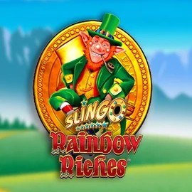 Slingo Rainbow Riches casino game by Gaming Realms – featured logo at Vipzino Casino
